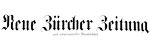 Neue Zürcher Zeitung 09.01.1926
