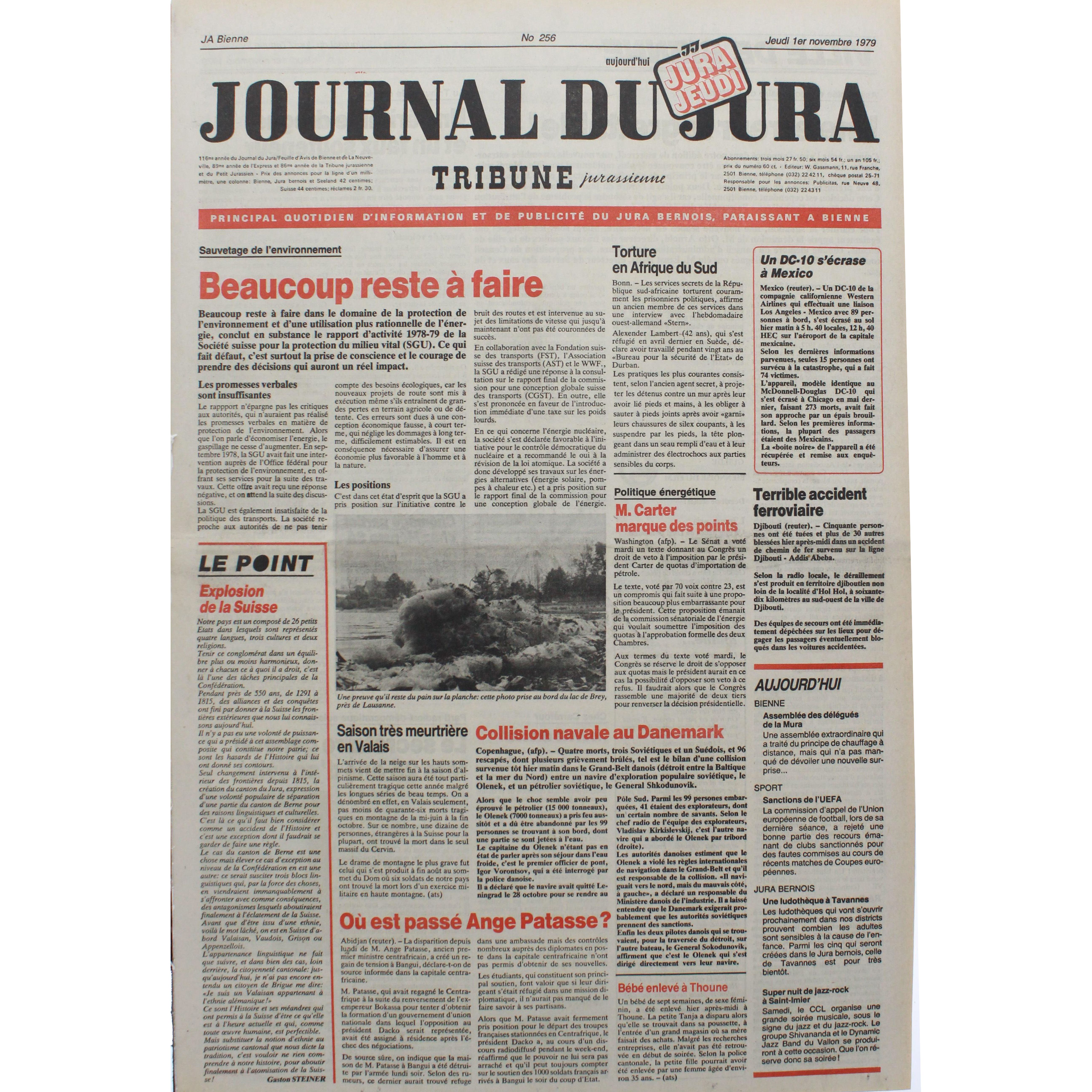 Le Journal du Jura from 1967-10-16 as a gift | Newspaper archive HISTORIA