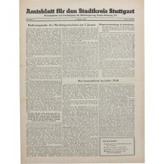 Amtsblatt für den Stadtkreis Stuttgart 31.03.1949