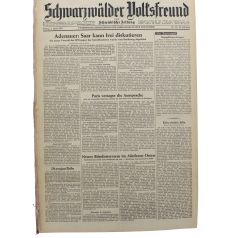 Schwarzwälder Volksfreund 25.04.1958