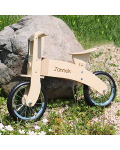Drewniany rowerek biegowy z personalizacją