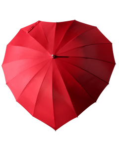 Paraguas corazón rojo